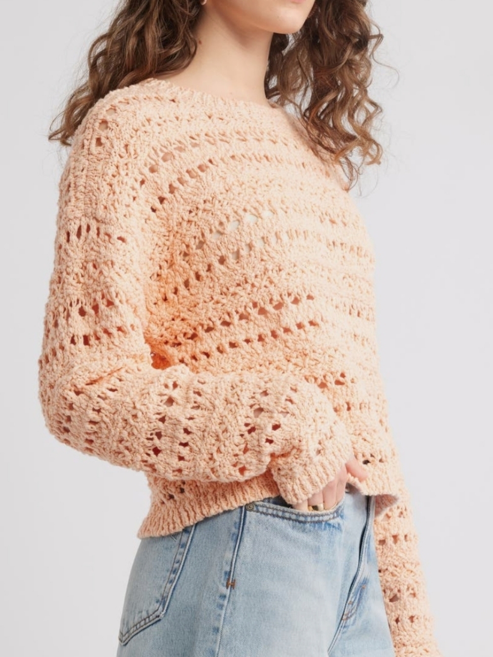 Loose Knit Cropped Sweater